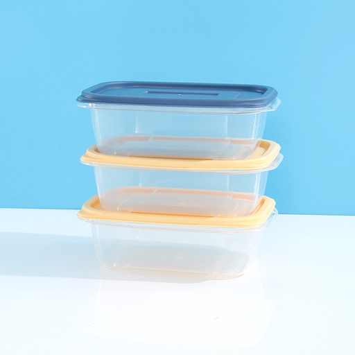 Small Square Plastic Preservation Box 3PCS(450ml/15.2fl.oz./PC)