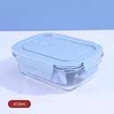 Rock Blue Rectangular Glass Preservation Box 410ml/13.8fl.oz.