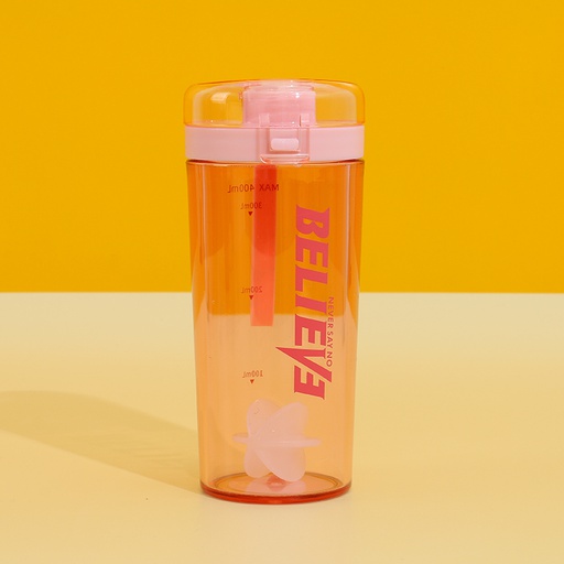 Simple AS Plastic Shaker Bottle 400ml/13.5fl.oz.(Pink)