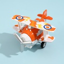 Pull-back Alloy Toy-Orange Cute Airplane(5004)