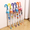 POE Series Lovely Animals Long Handle Umbrella for Kids