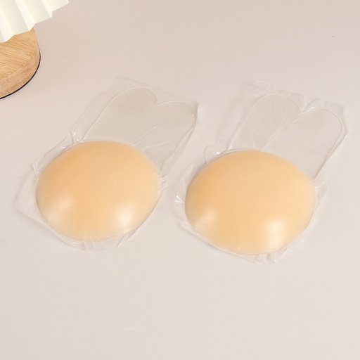 Bunny Ear Round Silicone Nipple Cover (Apricot)