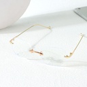 Rimless Series Blue Light Blocking Glasses (Gold)