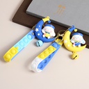 Moon Blue Rabbit Keychain