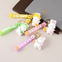 Lovely Spring Outing Bunny Keychain