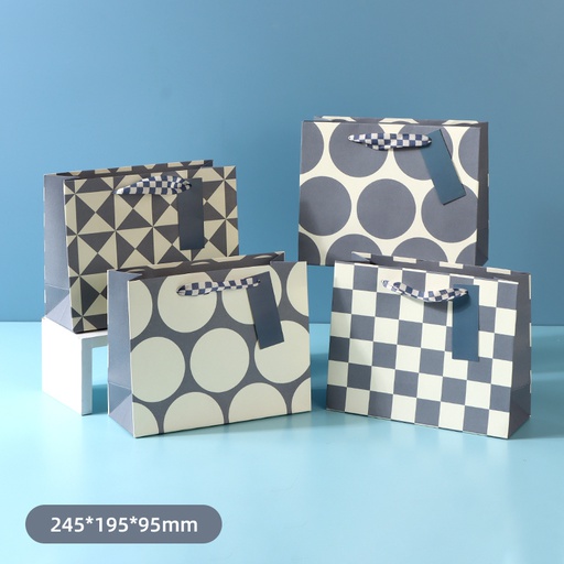 Blue Geometric Series Gift Bag #3