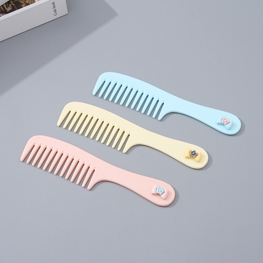 Lovely Decal Wide Tooth Comb