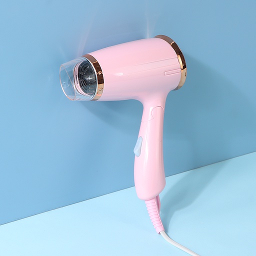 1000W fashion portable folding hair dryer-pink