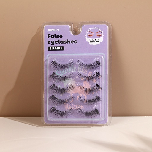 Handmade Artificial Eyelashes(5 Pairs)(Long)