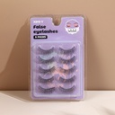 Handmade Artificial Eyelashes(5 Pairs)(Natural)