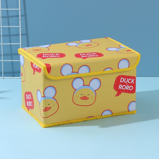 RORO Duck Small PU Fabric Storage Bin(Yellow)