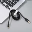 1M Braided Jacket Sync Charging Cable for Type-C (Black)