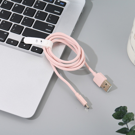 [XVDPCD00259] 1M Candy Color Sync Charging Cable for Android (Pink)
