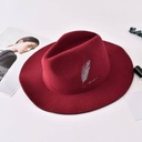 All-Match Embroidery Hat(Purplish Red)
