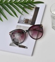 All-Match Round Sunglasses-Purple