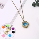 Aromatherapy necklace with 7 color cotton zodiac models (Scorpion)