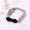 Black&White Dot Pattern Bowknot Headband